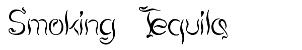Smoking Tequila font preview